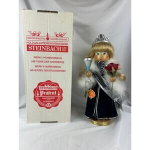 Steinbach Millennium Girl 2001 Nutcracker w Box Tags Champagne Rose Germany